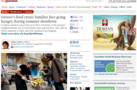 "Greece's food crisis: families face going hungry during summer shutdown"| Άρθρο της Helena Smith στο The Guardian