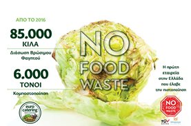 Το πρώτο Σήμα Πιστοποίησης "No Food Waste" είναι γεγονός!