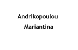 Andrikopoulou Mariantina